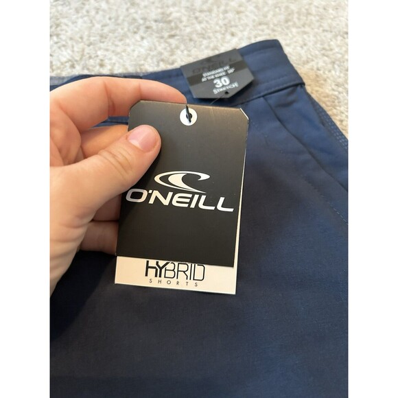 O'neill Hybrid OG-Solid Navy Blue Hybrid Shorts Mens - 30 Waist - Picture 3 of 8
